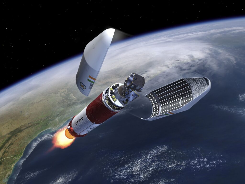 Rappresentazione artistica di Proba-3 prima della separazione dei due satelliti. Crediti: ESA